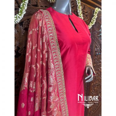 Pink Silk Pant Suit