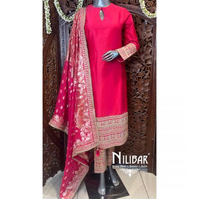 Pink Silk Pant Suit