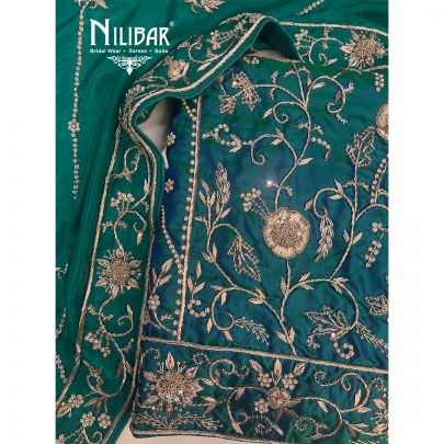 Blue Silk Unstitched Suit