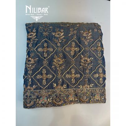 Grey Silk Unstitched Suit