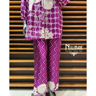 Jam Purple Organza Co-ord Set