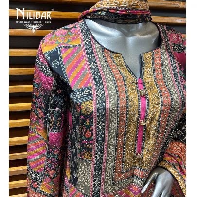 Multicolor Crepe Printed Palazzo Suit Set