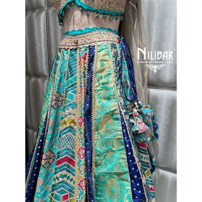 Multicolor Silk Casual Lehenga