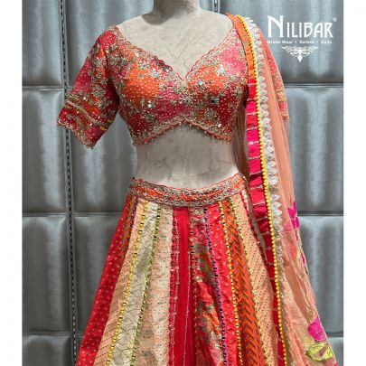 Multicolor Silk Casual Lehenga
