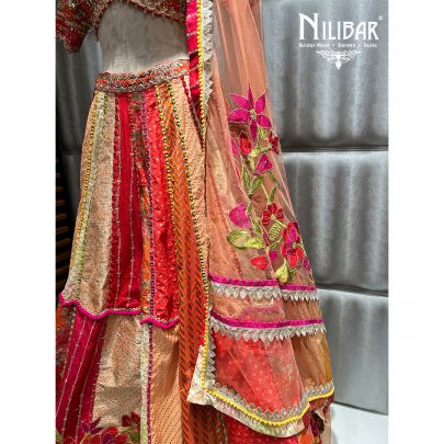 Multicolor Silk Casual Lehenga