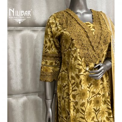 Mehandi Green Cotton Kurta