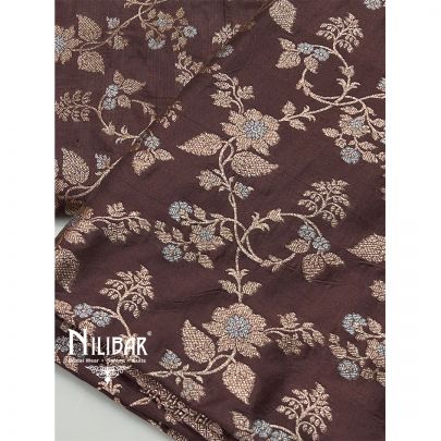 Eggplant Purple Banarasi Silk Saree