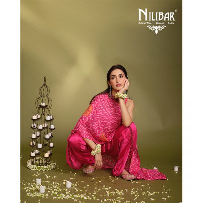 Pink Crepe Dhoti Suit
