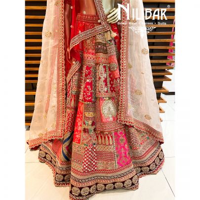 Multicolor's Silk Bridal Lehenga
