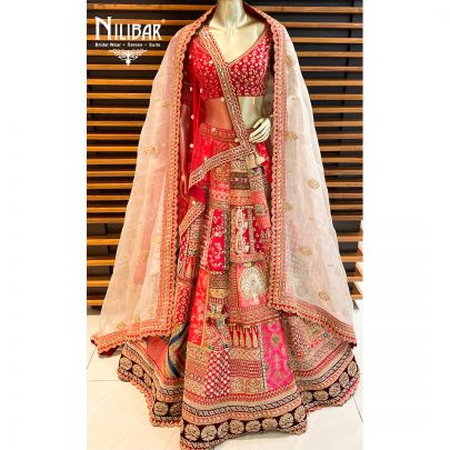 Multicolor's Silk Bridal Lehenga