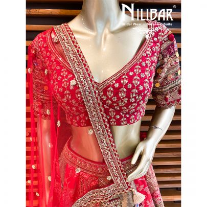 Multicolor's Silk Bridal Lehenga
