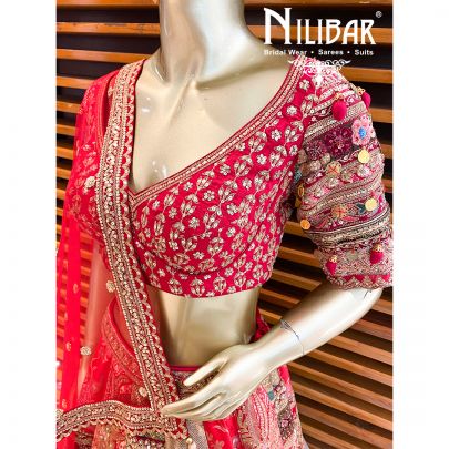 Multicolor's Silk Bridal Lehenga