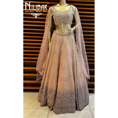 Baby Pink  Georgette and Net Lehenga