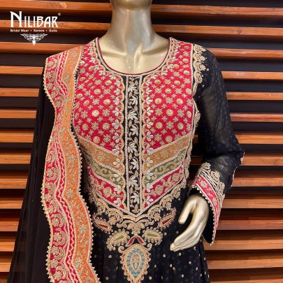 Jade Black Georgette Dress