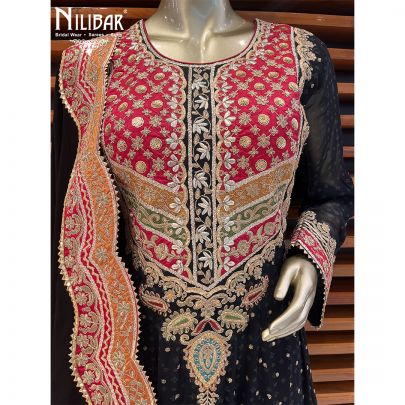 Jade Black Georgette Dress
