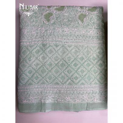 Seafoam Green Cotton Unstitched Suit