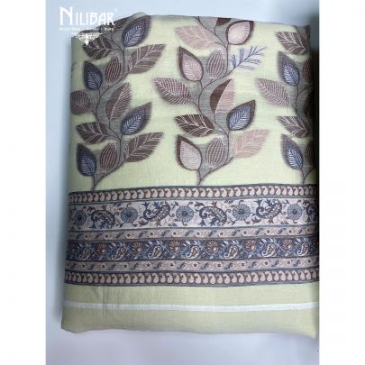 Cream Organic Cotton Unstitched Suit
