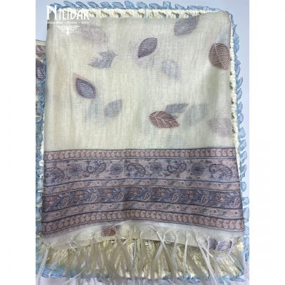 Cream Organic Cotton Unstitched Suit