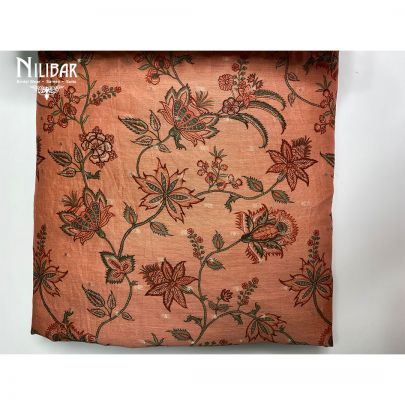 Coral Monga Cotton Unstitched Suit