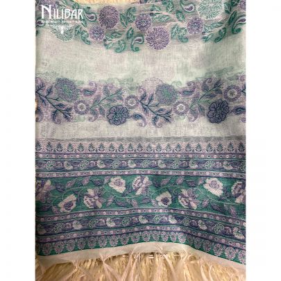Mint Green Organic Cotton Unstitched Suit
