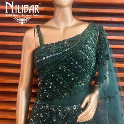 Forest Green Net Gown