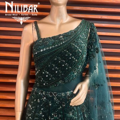 Forest Green Net Gown