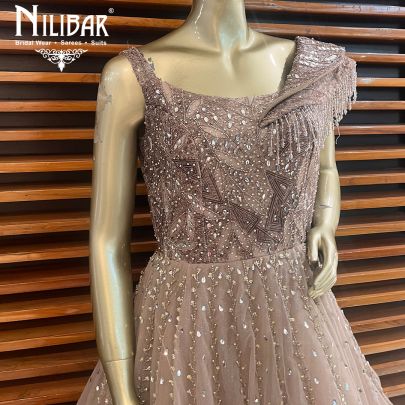 Rose Gold Net Gown