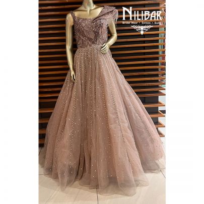 Rose Gold Net Gown