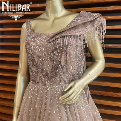 Rose Gold Net Gown