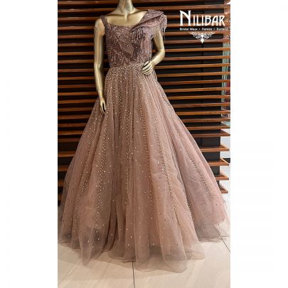 Rose Gold Net Gown