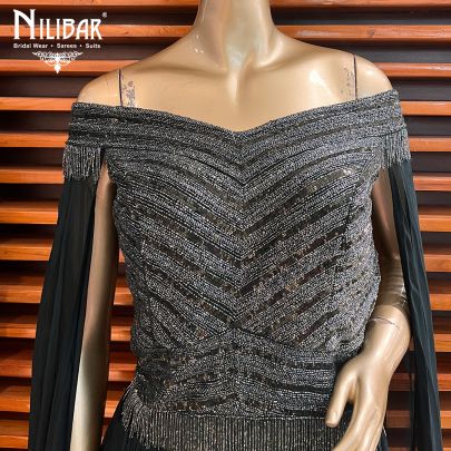 Hunter Green Net Gown