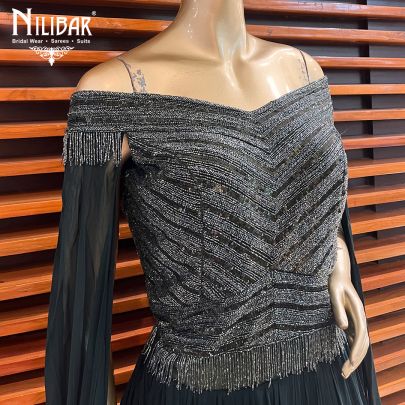 Hunter Green Net Gown