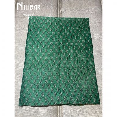 Fern Green Maheshwari Silk Unstitched Suit