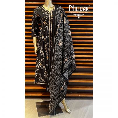 Black Cotton Suit Set