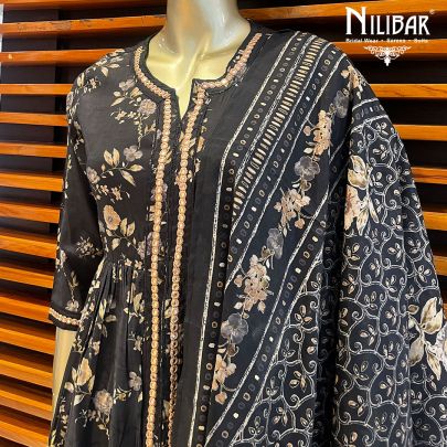 Black Cotton Suit Set
