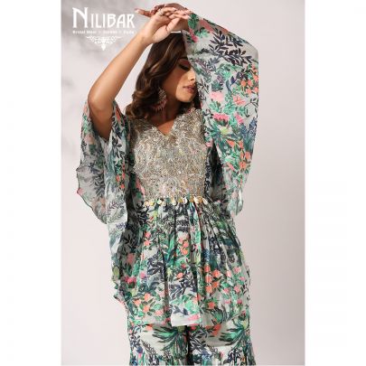Pistachio Georgette Co-ord Set