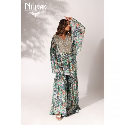Pistachio Georgette Co-ord Set