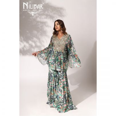 Pistachio Georgette Co-ord Set