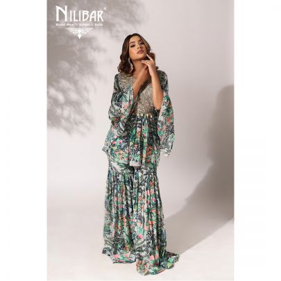 Pistachio Georgette Co-ord Set
