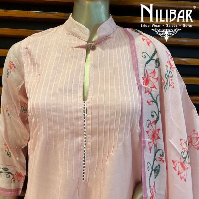 Baby Pink  Cotton Cotton Suit Set