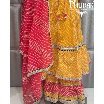 Yellow Magenta Cotton Suit