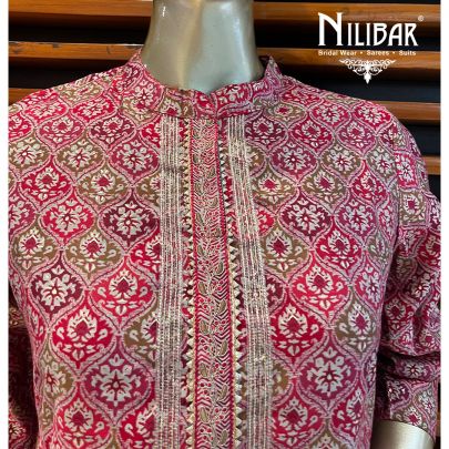 Maroon  Cotton Suit Set