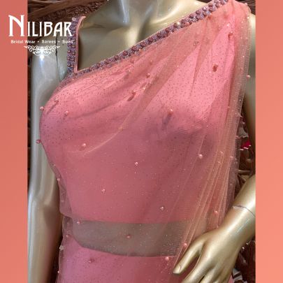 Light Pink Net Gown