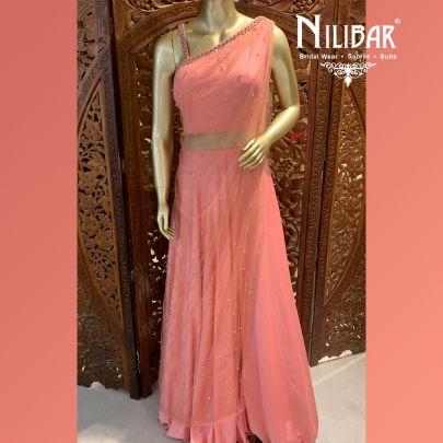 Light Pink Net Gown