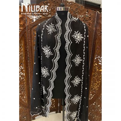 Jade Black Kota Dori Dupatta