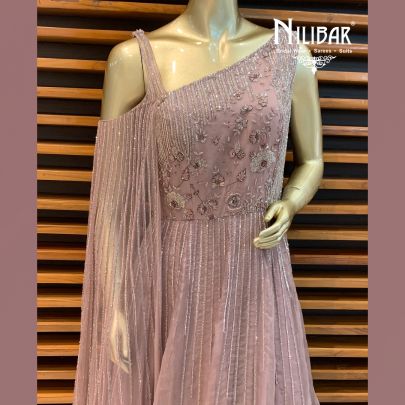 Rouge Pink Net Gown