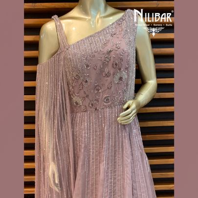 Rouge Pink Net Gown
