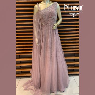 Rouge Pink Net Gown