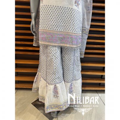 White Cotton Mirror Pant Suit
