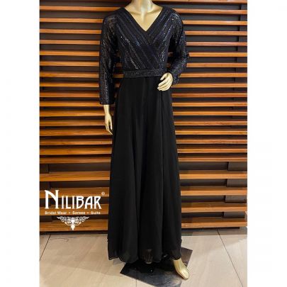 Jade Black Georgette Jumpsuit